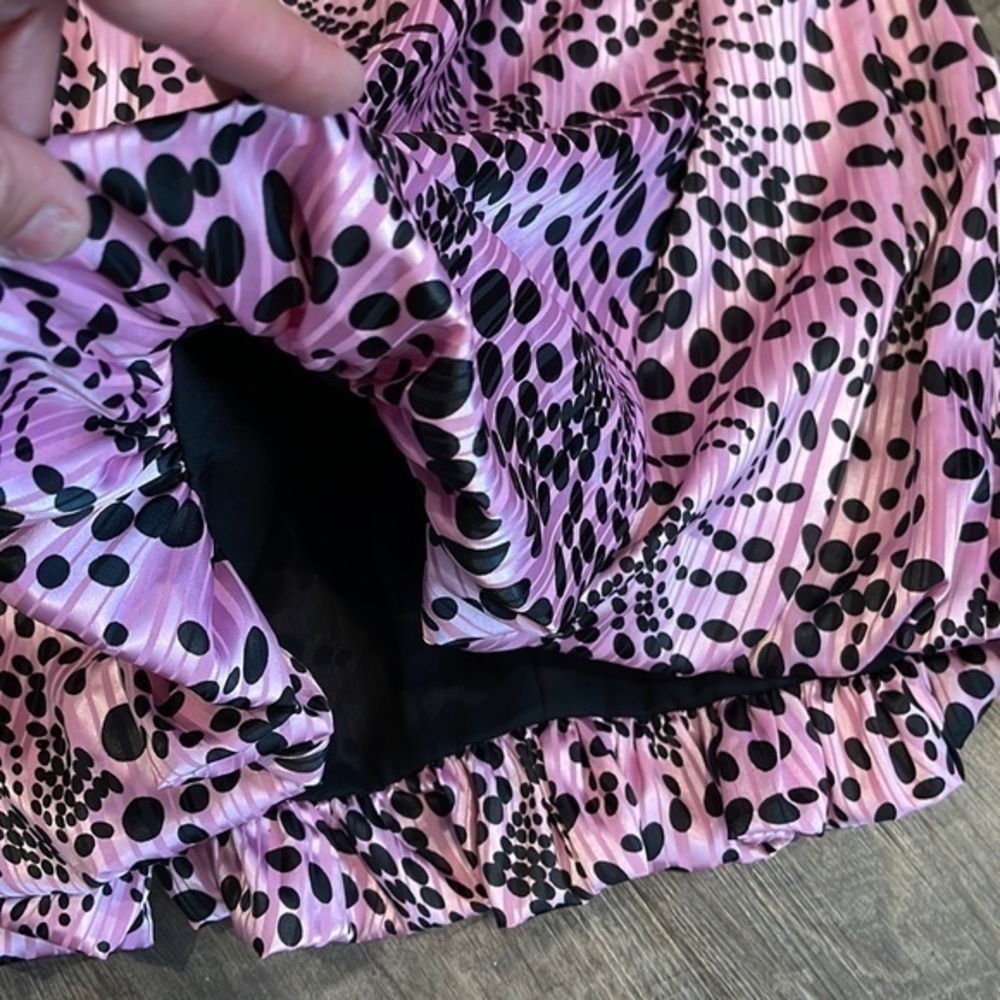 Rubber Ducky productions Inc Pink and black Bubble strapless dress - Picture 3 of 7